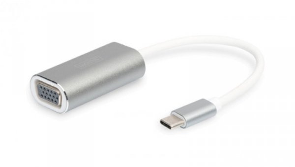 Adapter graficzny VGA 1080p FHD na USB 3.0-C aluminiowy DA-70837