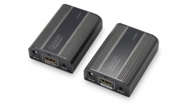 Przedłużacz/Extender HDMI do 30m/60m po skrętce Cat.6/7 4K2K 60Hz UHD HDCP 2.2, IR audio (zestaw) DS-55204