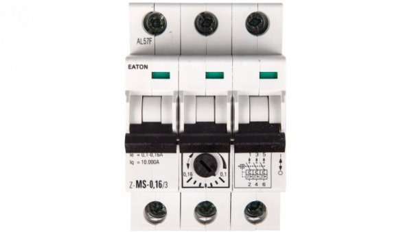 Wyłącznik silnikowy 3P 0,06kW 0,1-0,16A Z-MS-0,16/3 248402