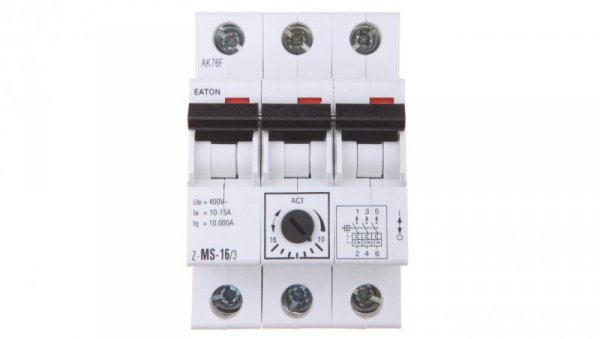 Wyłącznik silnikowy 3P 7,5kW 10-16A Z-MS-16/3 248412