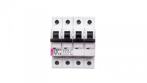 Wyłącznik nadprądowy 3P+N B 16A 10kA AC ETIMAT10 02126716