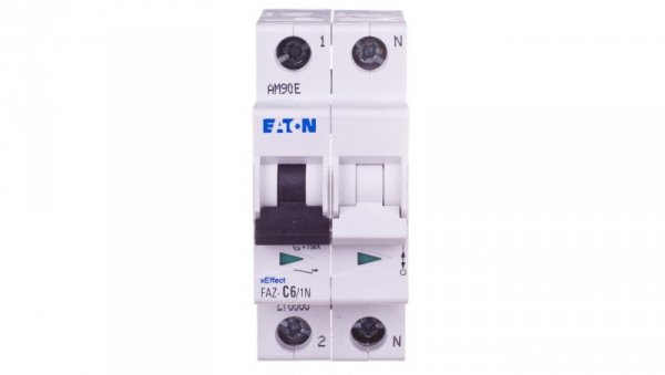 Wyłącznik nadprądowy 1+N C 6A 15kA AC FAZ C6/1N 278668