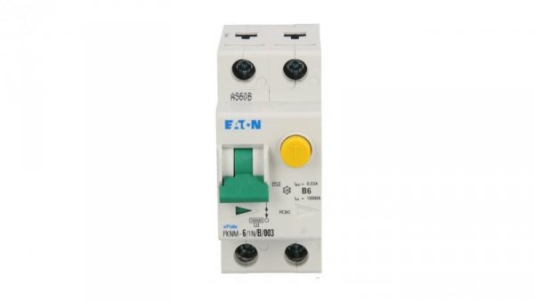 Wyłącznik różnicowo-nadprądowy 2P 6A B 0,03A typ AC PKNM 6/1N/B/003 236007