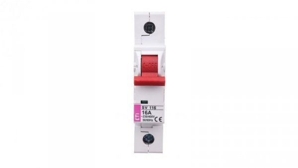 Rozłącznik modułowy 16A 1P 230/400V SV 116 002423121