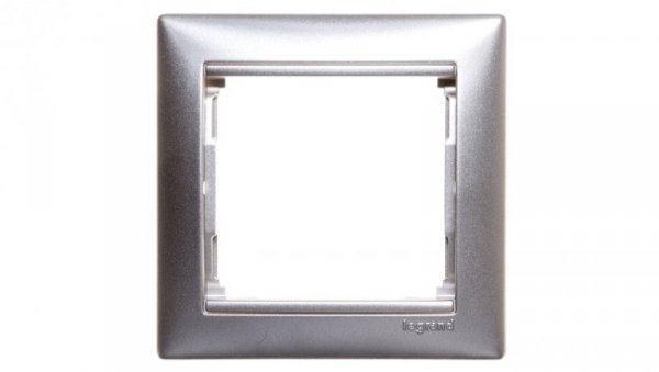VALENA Ramka pojedyncza aluminium 770151