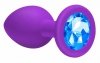 Plug-Anal Plug Emotions Cutie Large Purple Blue crystal