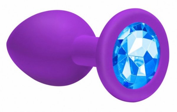 Plug-Anal Plug Emotions Cutie Large Purple Blue crystal