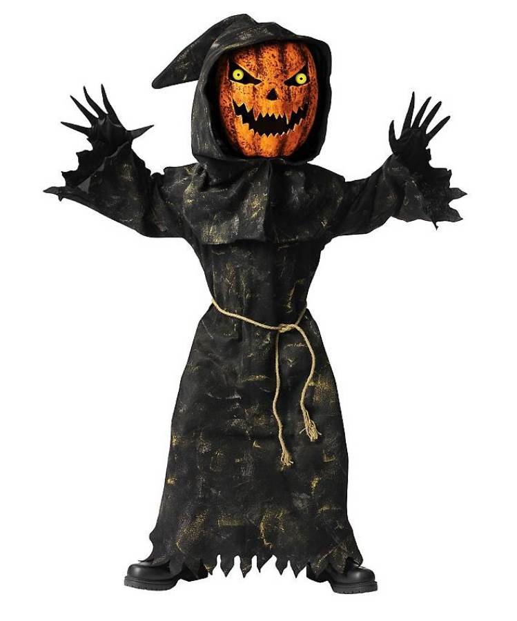 Strój Na Halloween Dla Dzieci Strój dla dziecka na Halloween - Dyniogłowy Strach na wróble