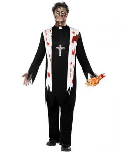 Kostium karnawałowy - Ksiadz Zombie