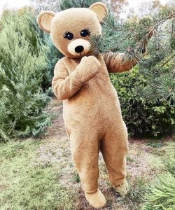 Chodząca żywa duża maskotka - Miś pluszowy