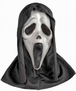 Maska Ghost Face Morderca z filmu Krzyk (Scream 1996)