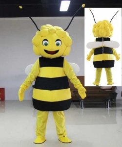 Chodząca żywa duża maskotka - Pszczoła Majowa 