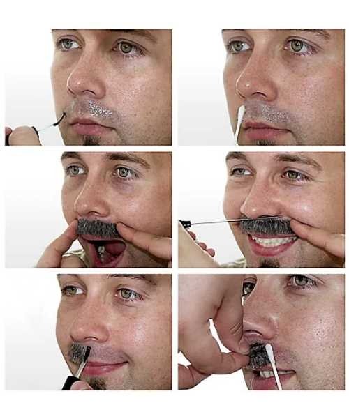 Sztuczne wąsy Prusak jak przyklejać sztuczne wąsy do skóry lub lateksu