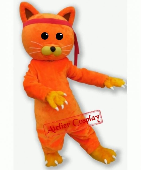 Strój chodzącej maskotki - Kot Pomarańczek