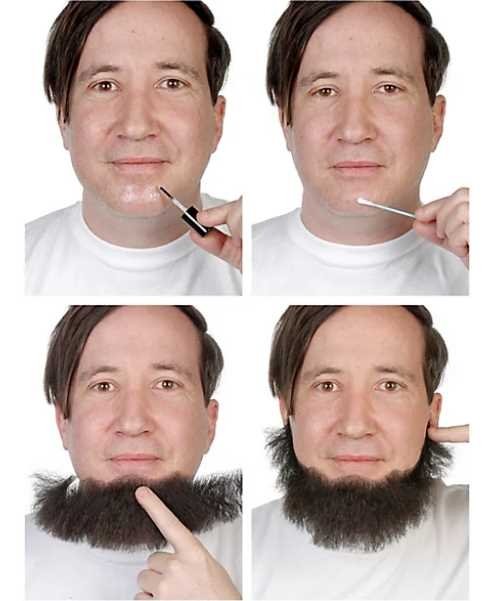 Sztuczne wąsy, broda i brwi Konfucjusz jak przyklejać sztuczną brodę do skóry