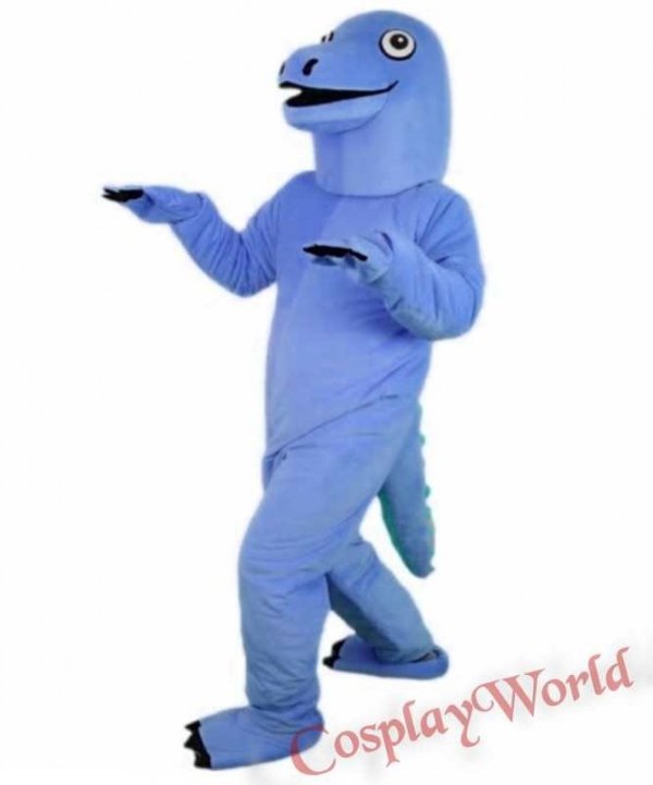 Chodząca żywa maskotka niebieski dinozaur