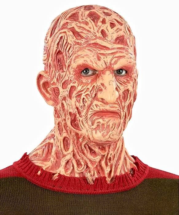 Maska lateksowa zakrywajaca szyję Freddy Krueger