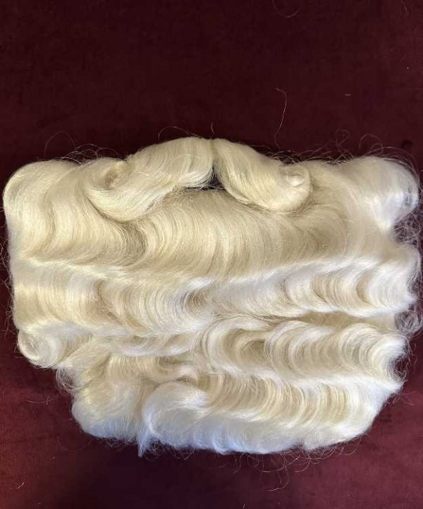 Zarost Mikołaja Deluxe – peruka + broda + wąsy | Kanekalon