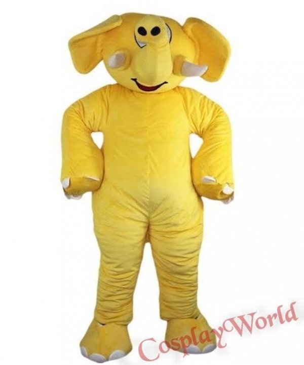 Chodząca żywa duża maskotka Kostium reklamowy Event żółty słonik