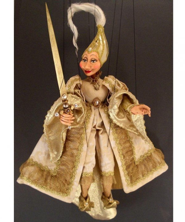Marionetka wenecka - Dama Bianca (74 cm)