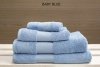 zestaw błękitnych ręczników