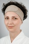 opaska kosmetyczna frotte w kolorze beżowym