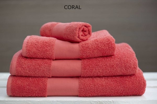 duży ręcznik kąpielowy Olima 450 coral