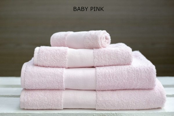zestaw różowych ręczników