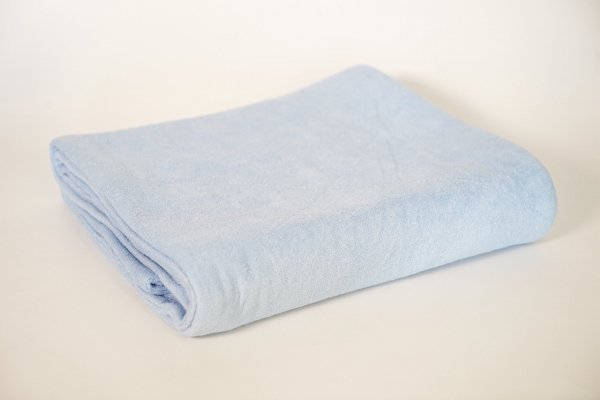 Kocyk frotte niebieski