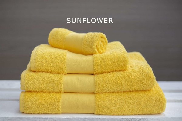 zestaw żółtych ręczników