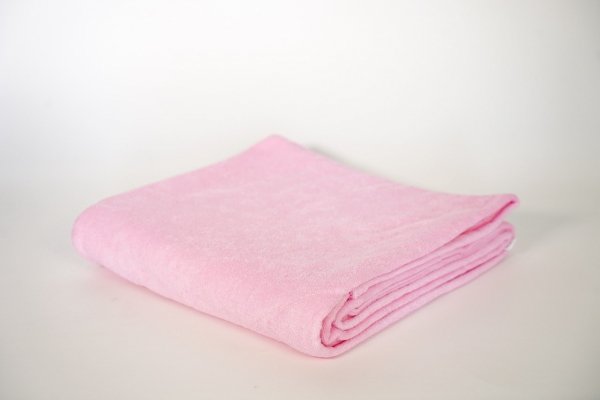 Kocyk frotte jasny róż