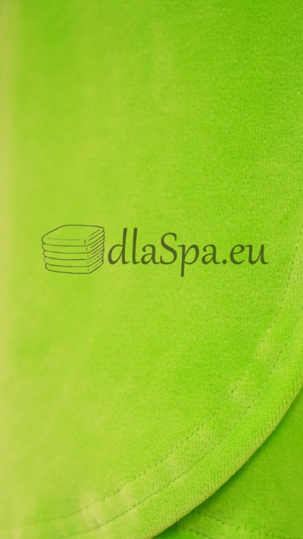 Opaski kosmetyczne na nadgarstki welurowe zieleń fluo