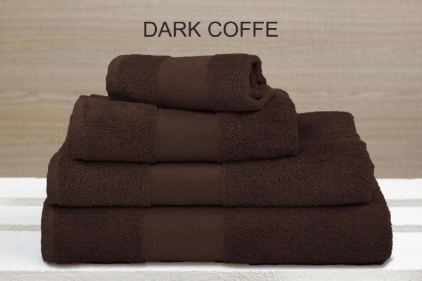 duży ręcznik kąpielowy Olima 450 dark coffe