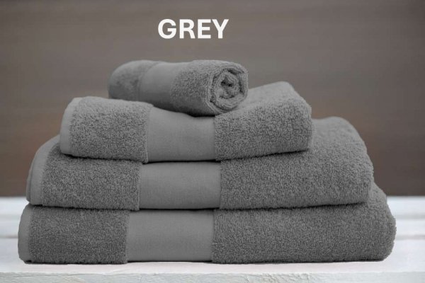 duży ręcznik kąpielowy Olima 450 grey