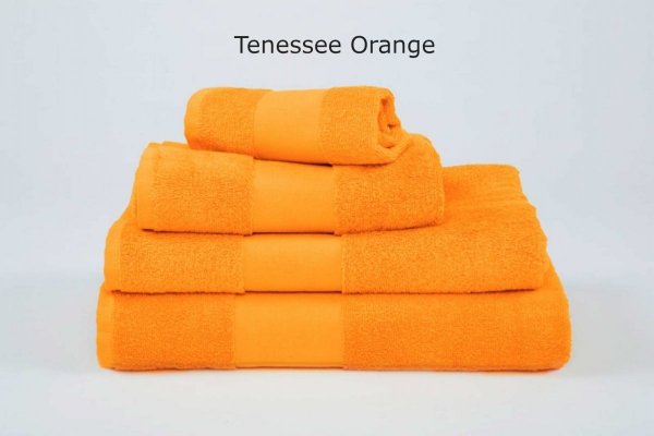 komplet ręczników pomarańczowych