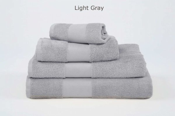 duży ręcznik kąpielowy Olima 450 light grey