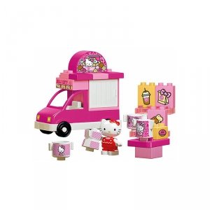 BIG Bloxx Klocki Hello Kitty Samochód Lodziarnia + figurka (26 el.)