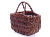  Kosz na zakupy wenge (San/garbaty/30cm) - sklep z wiklina - zdjęcie 2