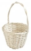 Koszyczek Wielkanocny Taśma Biały 14cm - Sklep z wiklina - zdjęcie