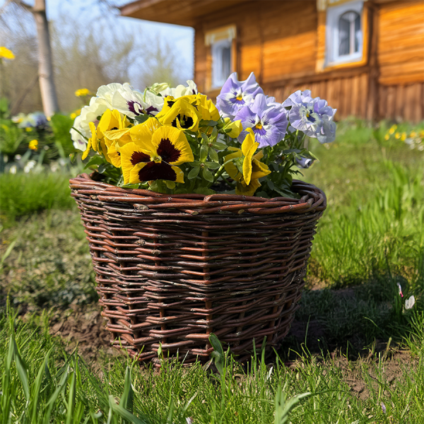  Donica wiklinowa Niekorowana 25cm - sklep z wiklina- zdjęcie 6