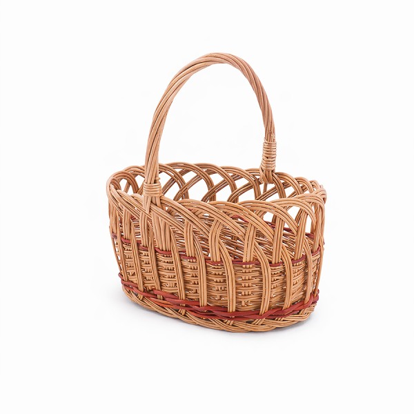 Koszyczek Wielkanocny Owalny (Ażur/23cm) - Sklep z wiklina - zdjecie 5