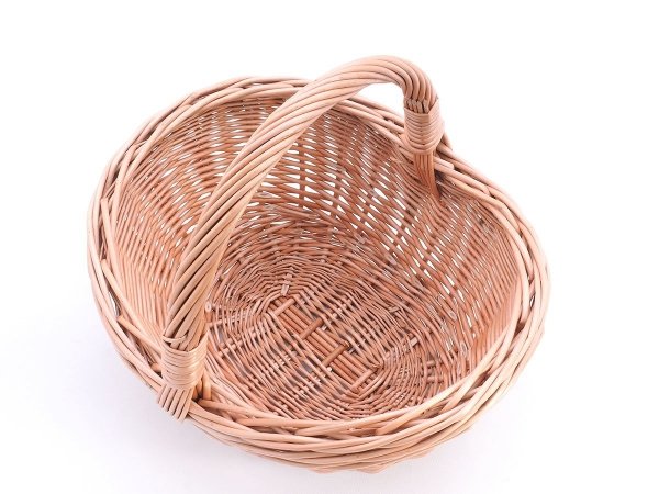 Koszyk Wiklinowy Kosz na zakupy Wałkowy Owalny 34cm - sklep z wiklina - zdjecie 2
