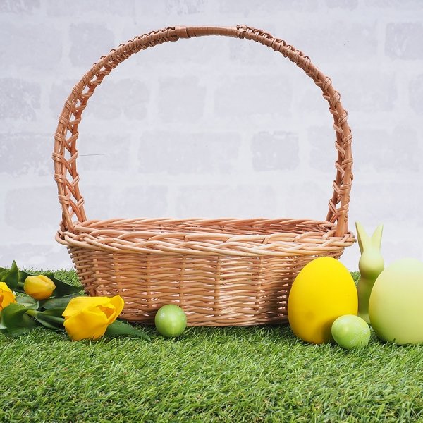 Koszyczek Wielkanocny Owalny Kratka 35cm - Sklep z wiklina - zdjęcie 4
