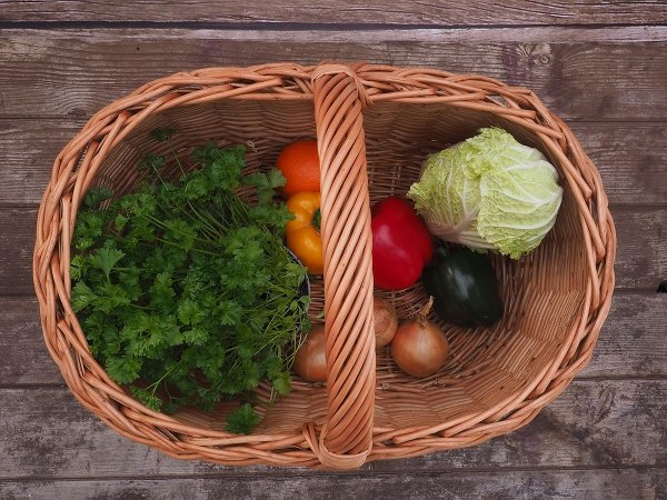 Kosz na zakupy koszyk grzybowy Samochodowy Duży - sklep z wiklina - zdjęcie 5