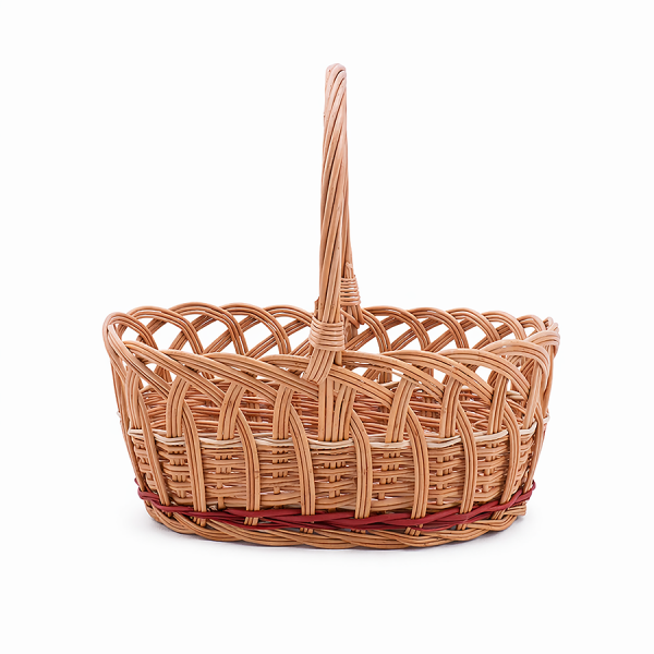 Koszyczek Wielkanocny Owalny (Ażur/29cm) - Sklep z wiklina - zdjecie 1