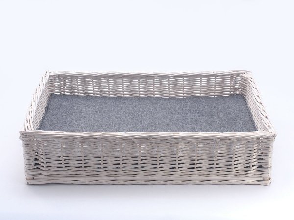 Legowisko dla zwierząt (Prostokątne 60 cm/Białe) - Sklep z wiklina - zdjęcie 1