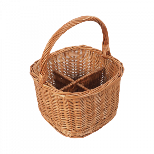 Koszyk na butelki Kwadrat 30cm - sklep z wiklina - zdjęcie