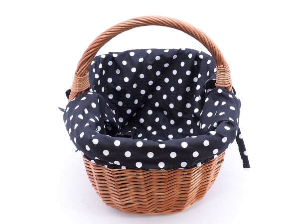Kosz na zakupy Miastowy z wkładem 40 cm - Sklep z wiklina - zdjęcie 1