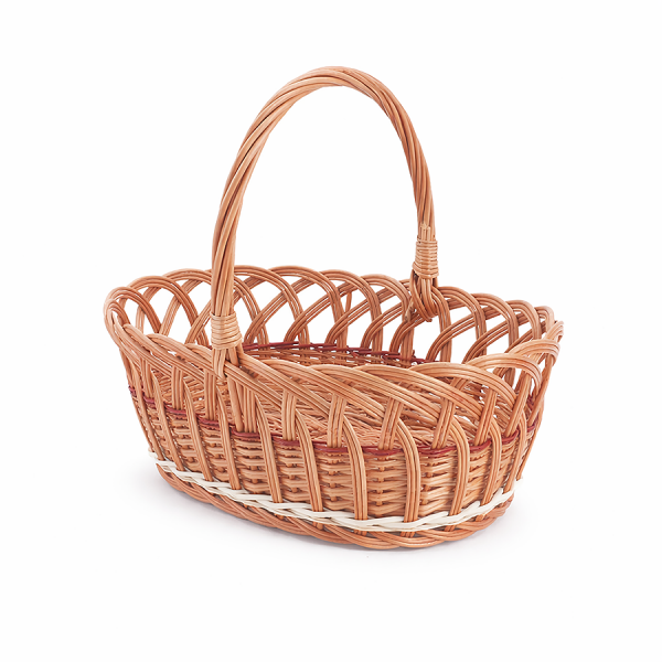 Koszyczek Wielkanocny Owalny (Ażur/33cm) - Sklep z wiklina - zdjecie 2