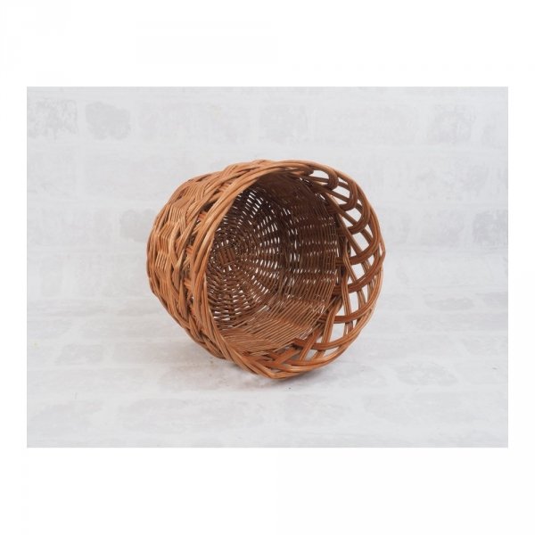 Osłona na donicę Ażurowa Naturalna 32cm - sklep z wiklina - zdjęcie 2